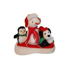 Hallmark Jingle Pals Musical Sleigh Ride, Snowman Dog Penguin Christmas Snow